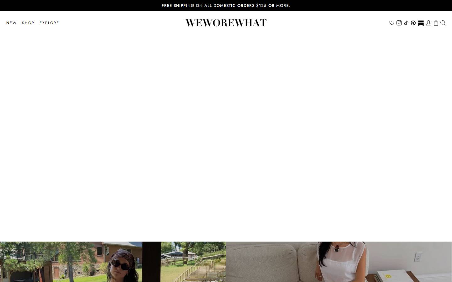 weworewhat.com homepage screenshot