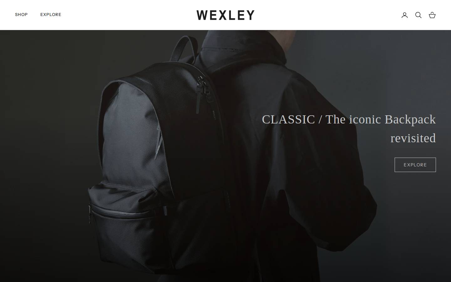 Wexley homepage screenshot