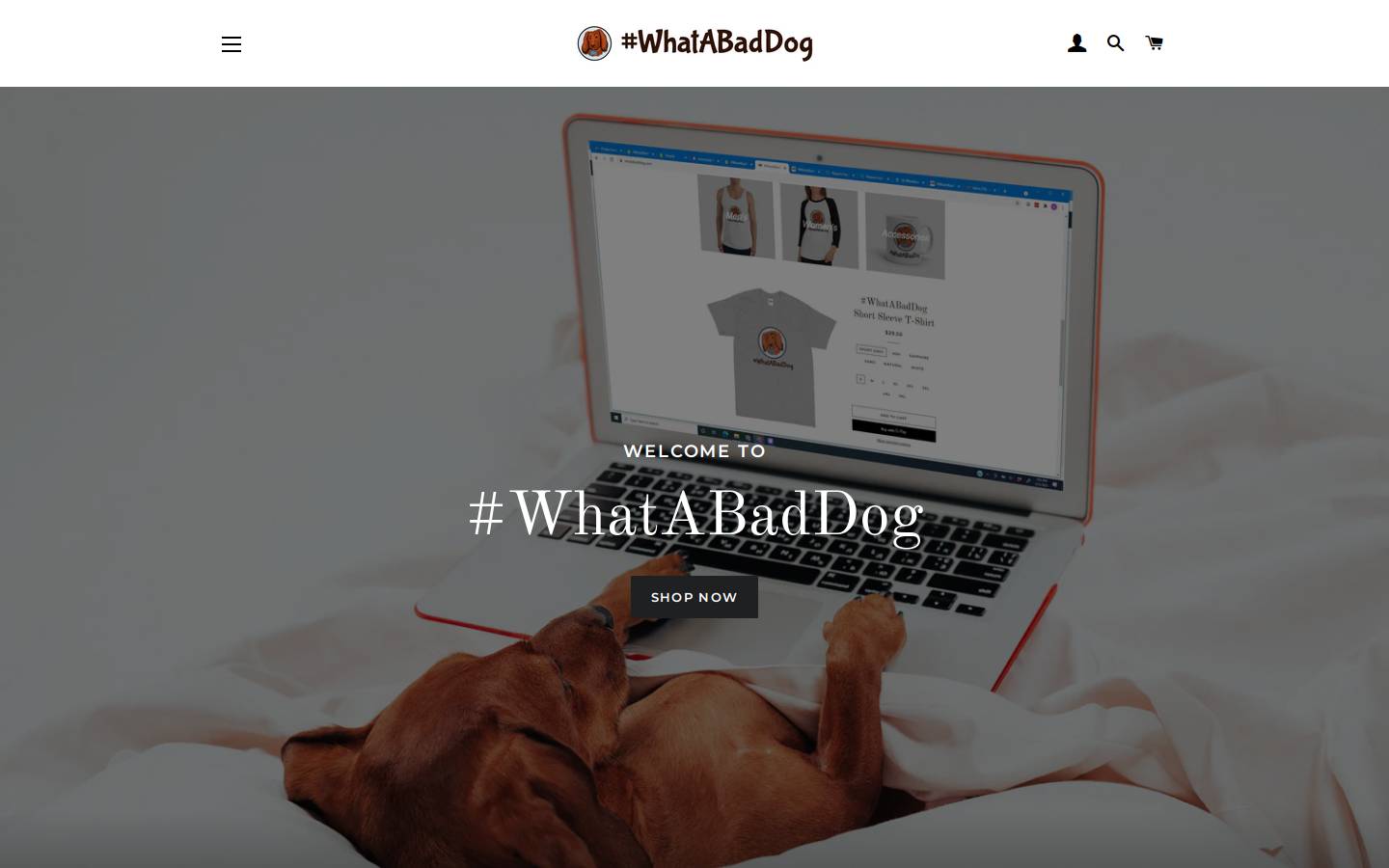 whatabaddog.com homepage screenshot