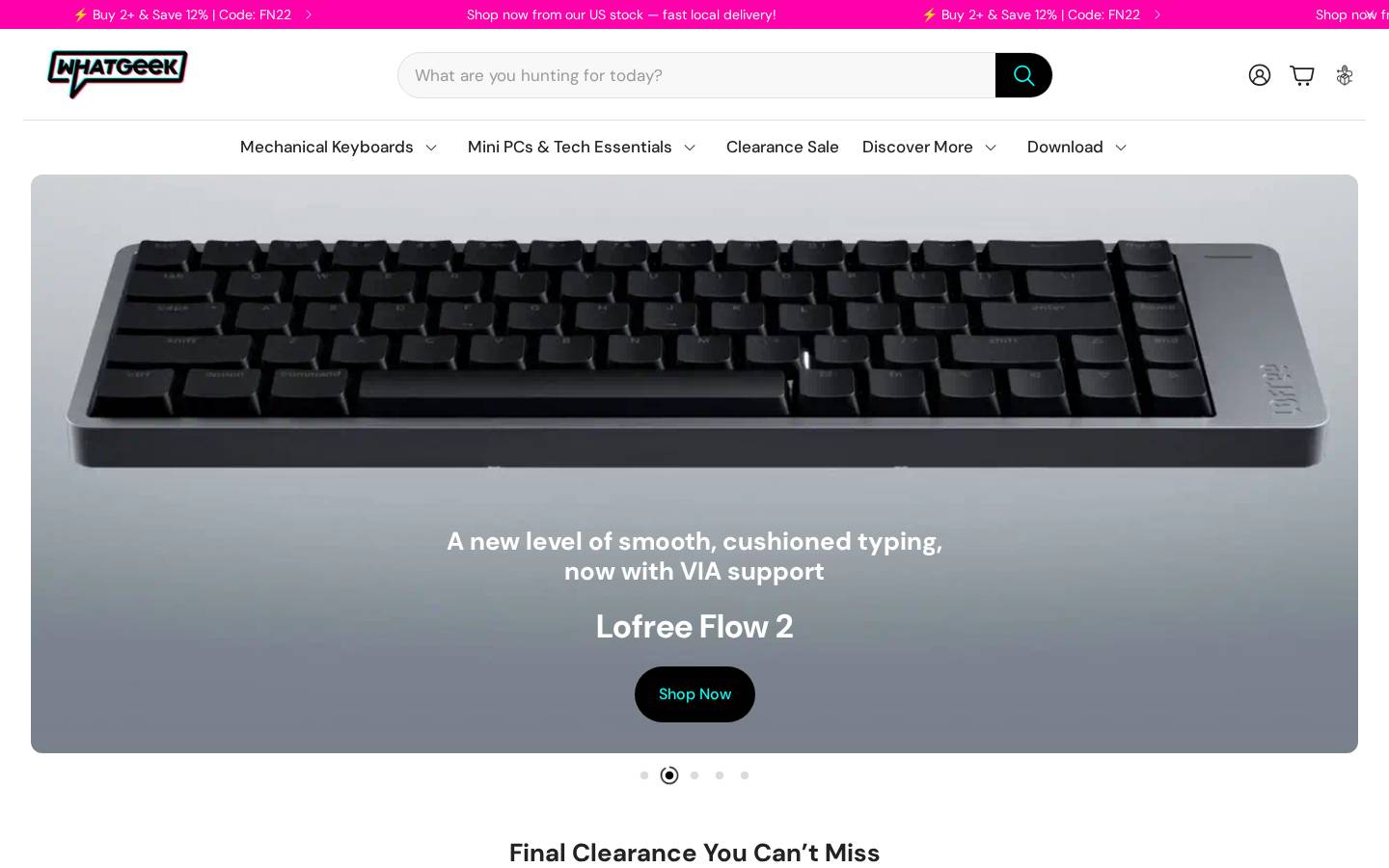 Whatgeek homepage screenshot