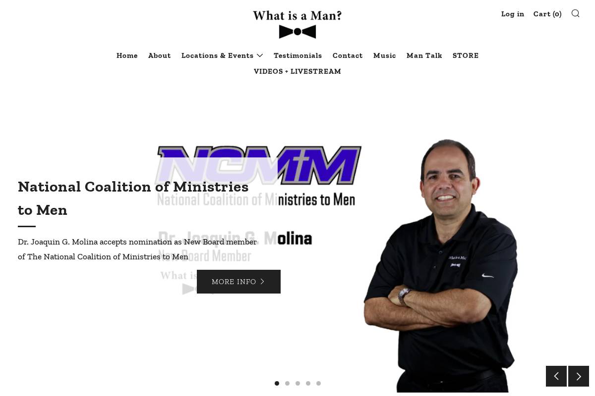 whatisaman.com homepage screenshot