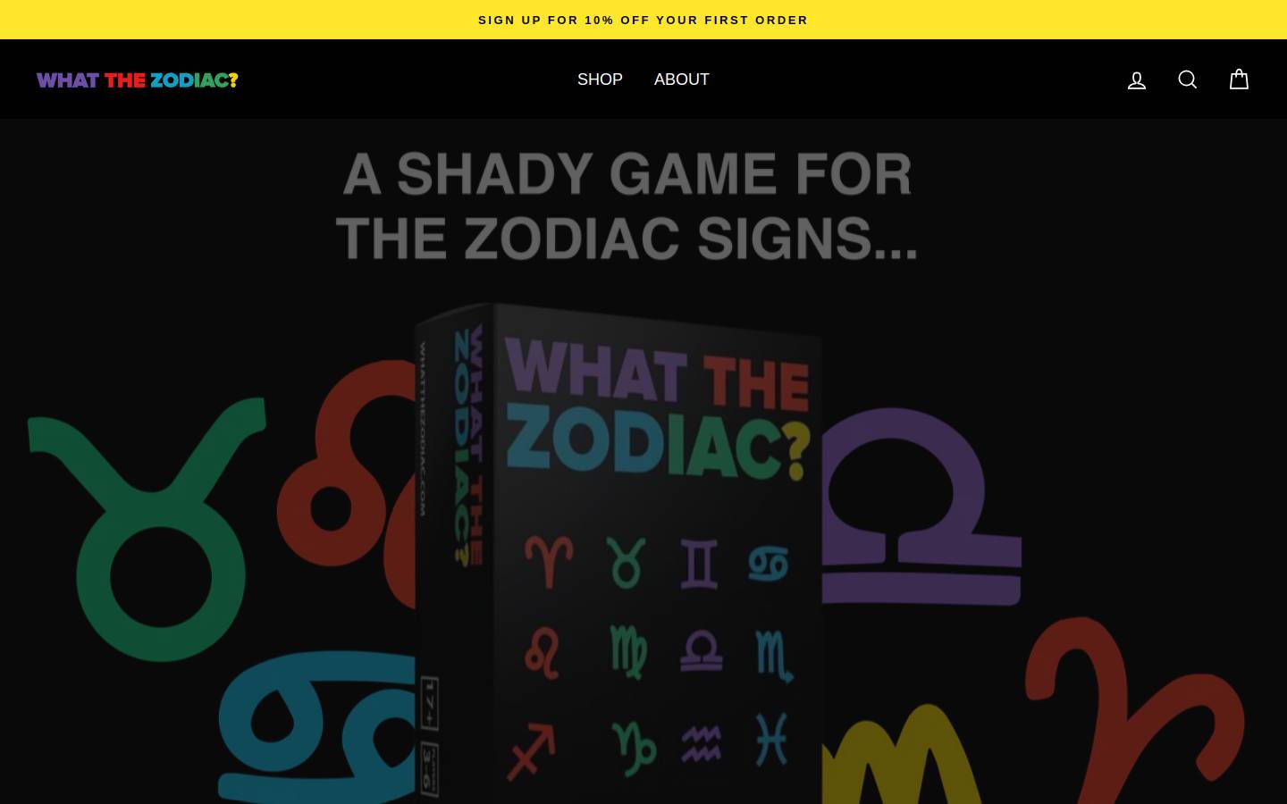 whatthezodiac.com homepage screenshot