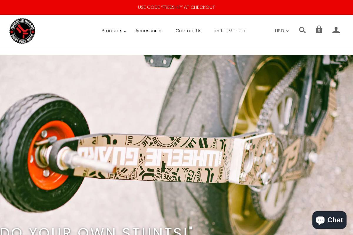 wheelieguard.com homepage screenshot