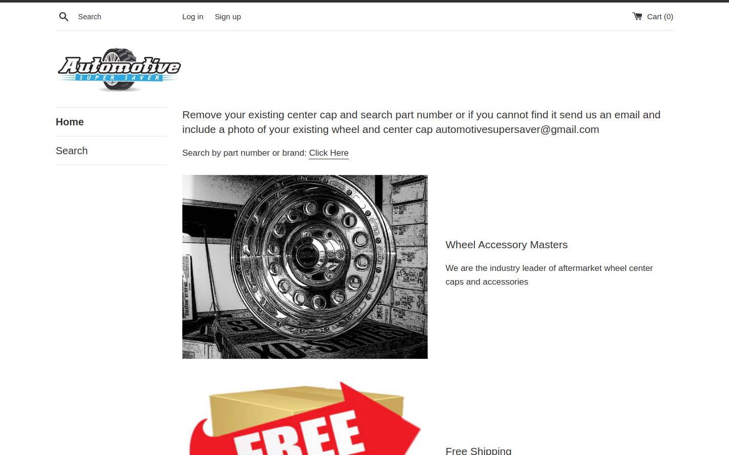 wheelrimcentercaps.com homepage screenshot