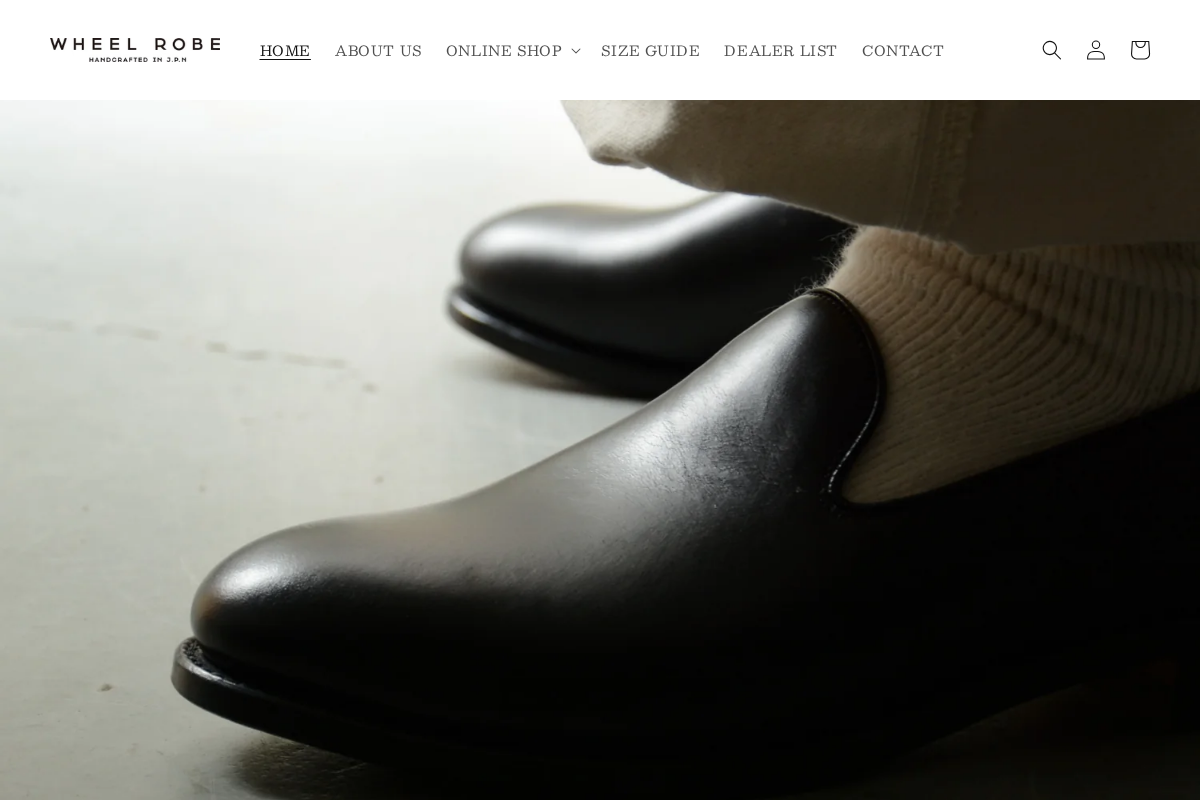 WHEELROBE homepage screenshot