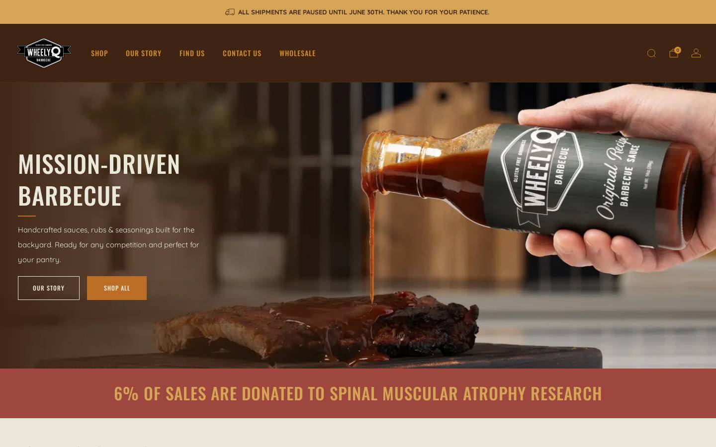 wheely-q.com homepage screenshot