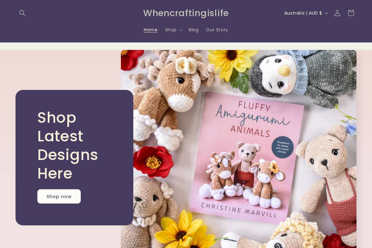 whencraftingislife.com homepage screenshot