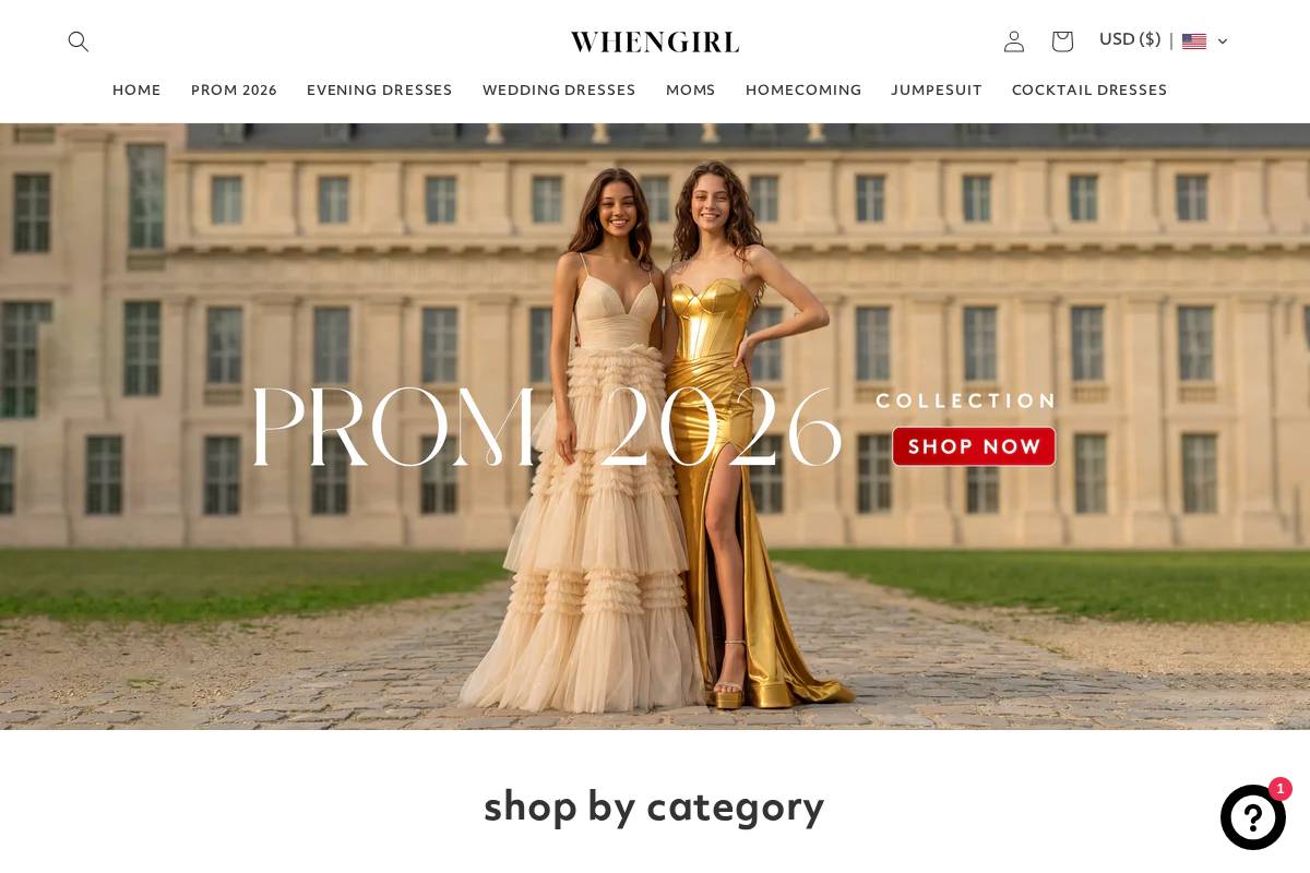 whengirl.com homepage screenshot