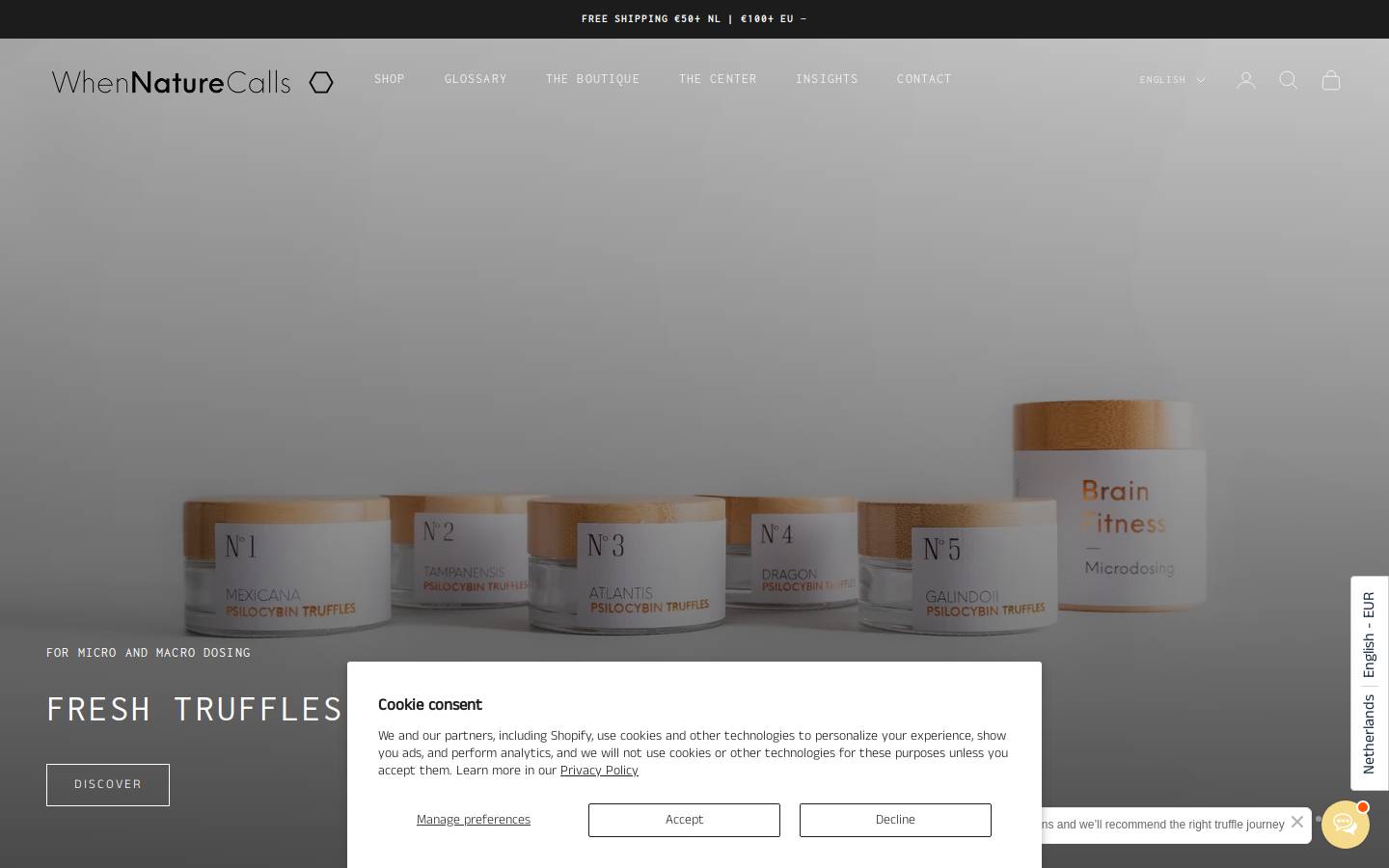 When Nature Calls  homepage screenshot