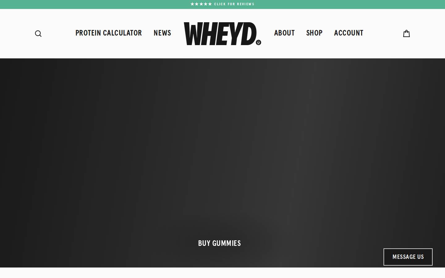 WHEYD  homepage screenshot