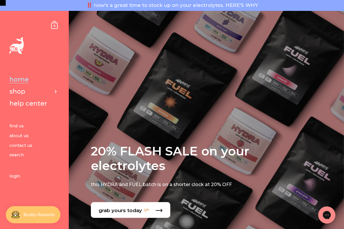 Wheyl Nutrition Co. homepage screenshot