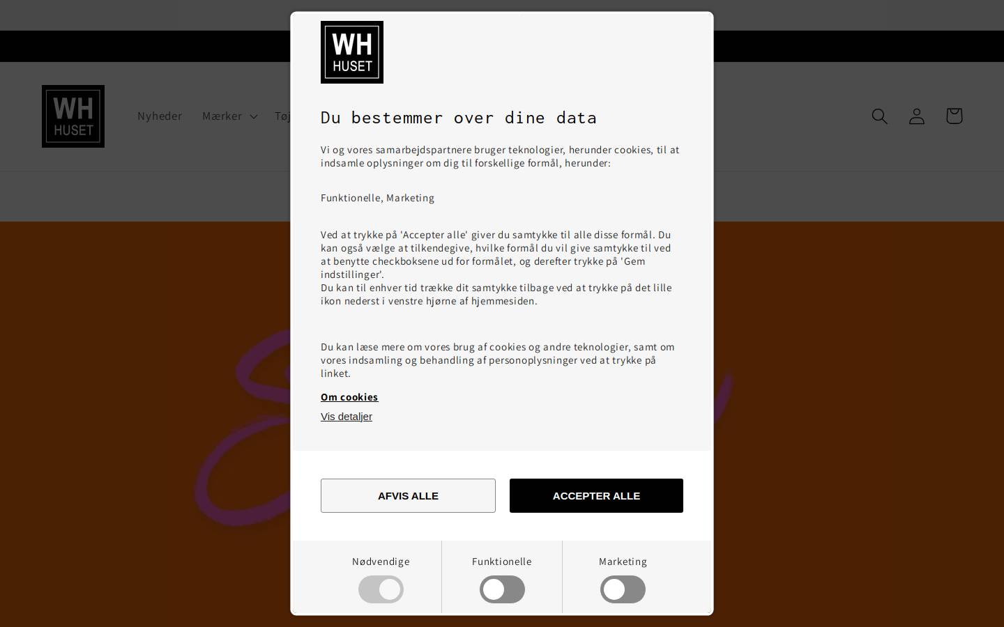 Whhuset homepage screenshot