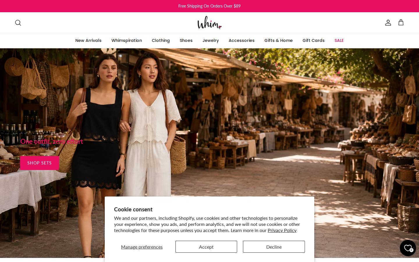 whimlove.com homepage screenshot