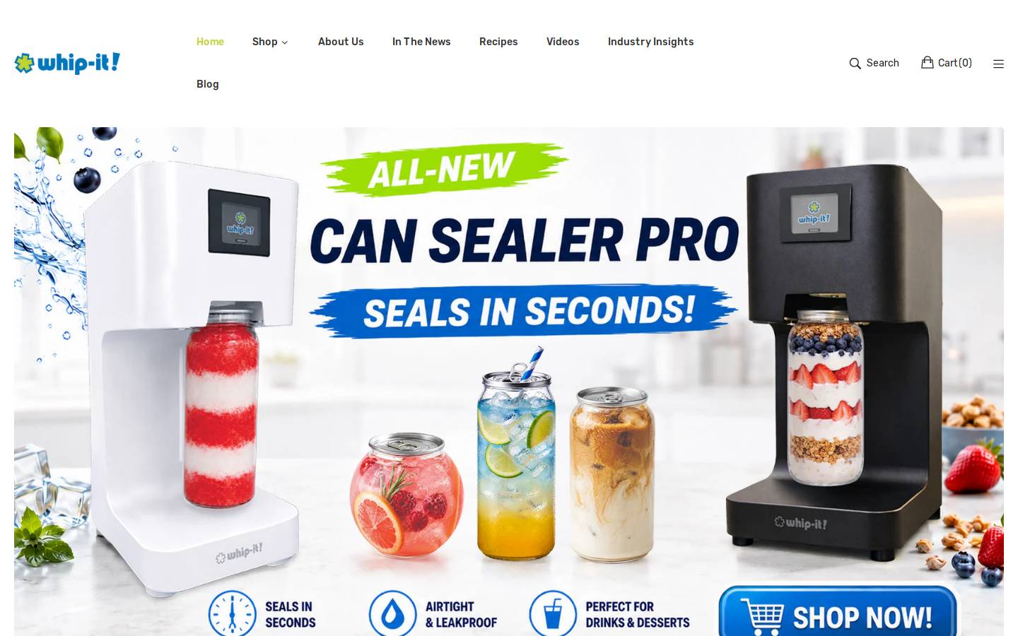 whipit.com homepage screenshot