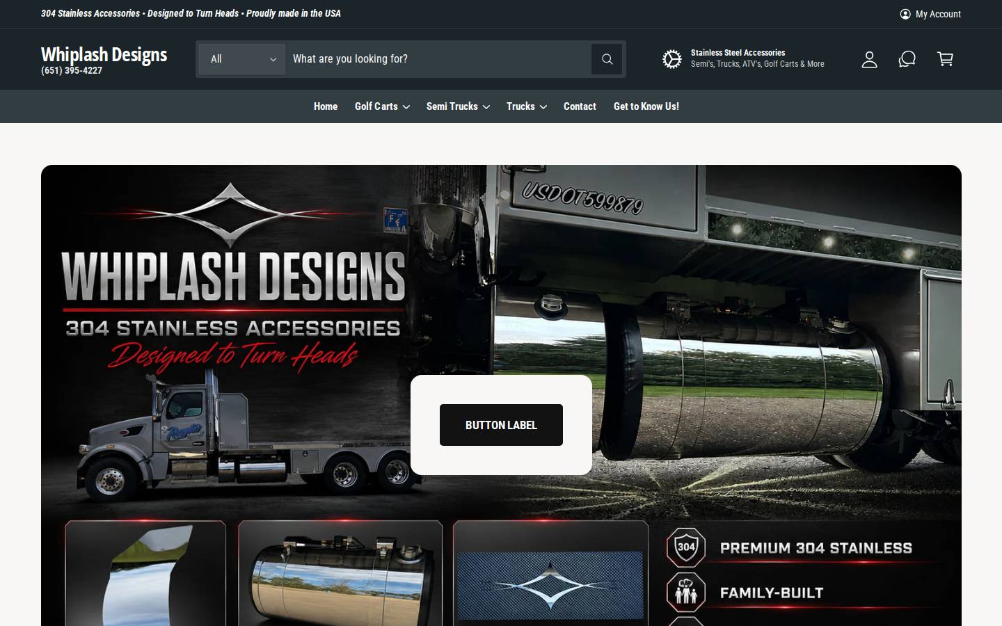 whiplash-designs.com homepage screenshot