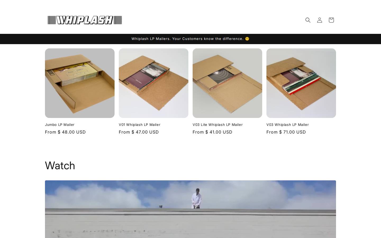 whiplash-lpmailer.com homepage screenshot