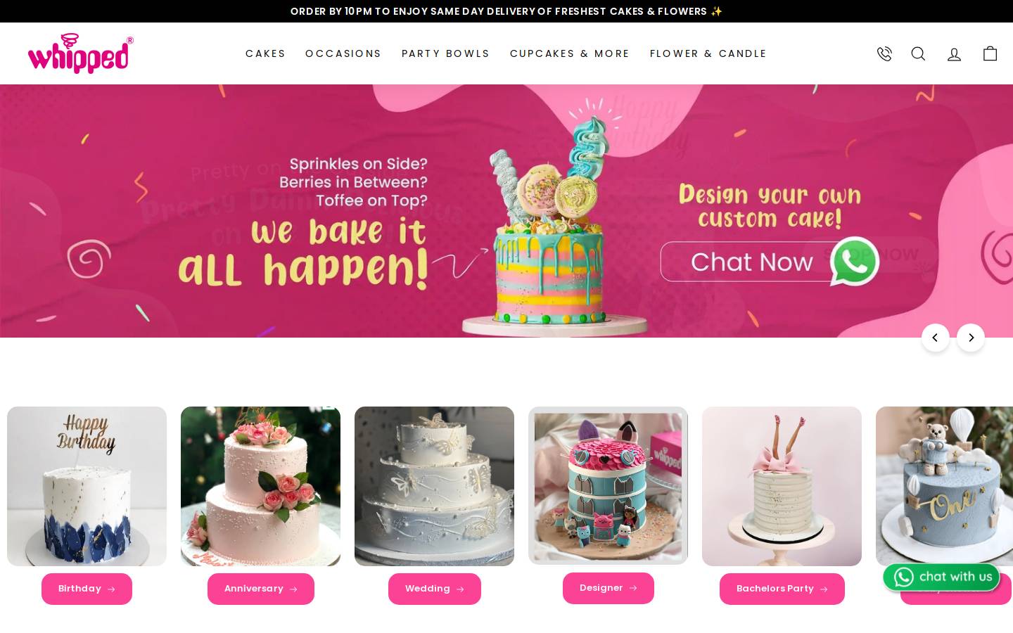 whipped.in homepage screenshot