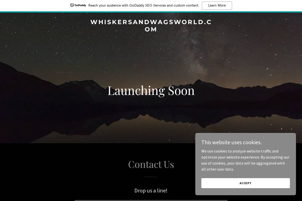 whiskersandwagsworld.com homepage screenshot