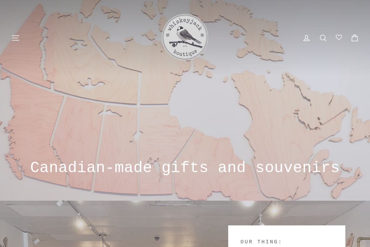 whiskeyjackboutique.com homepage screenshot