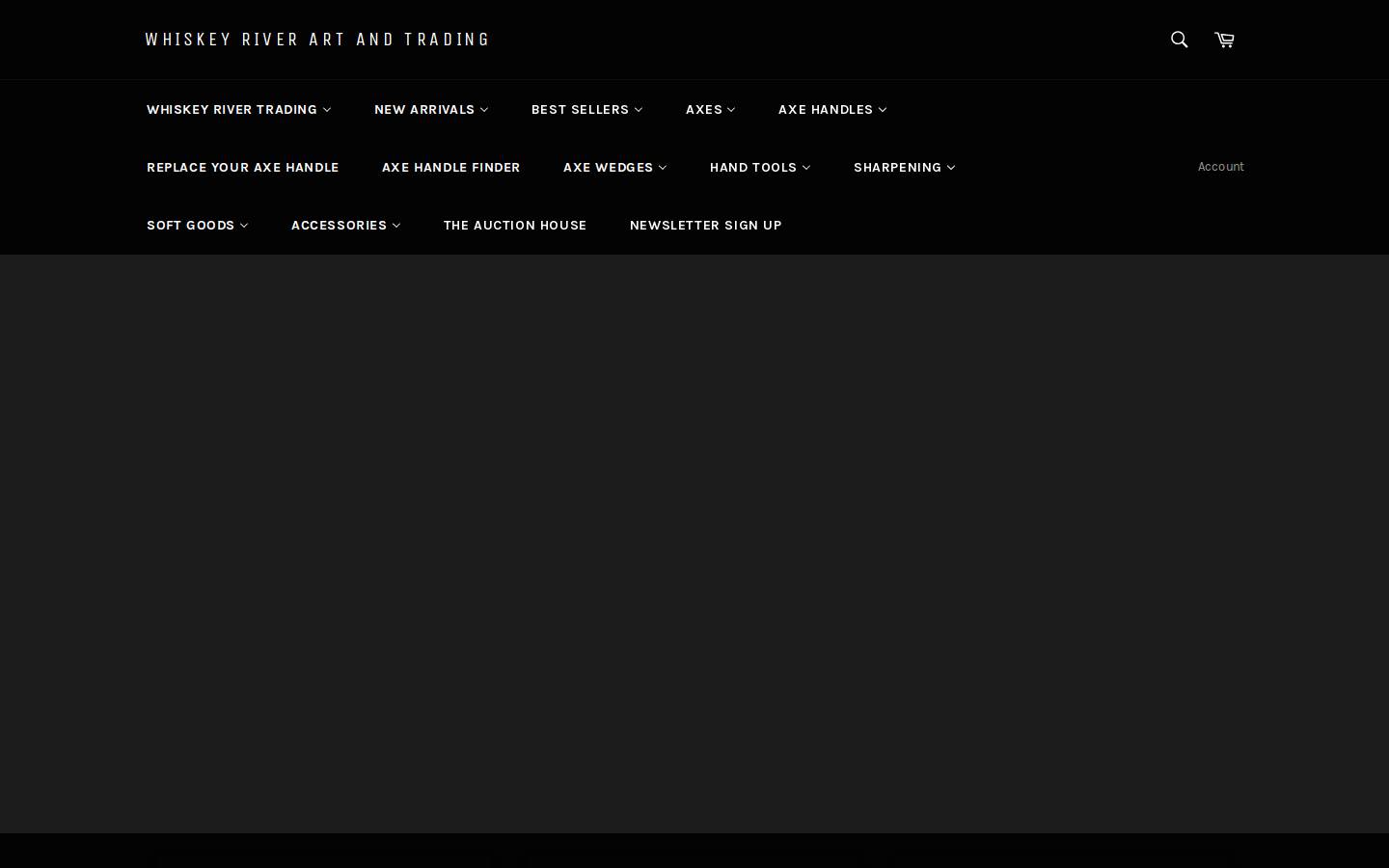 Whiskey River Trading Co. homepage screenshot