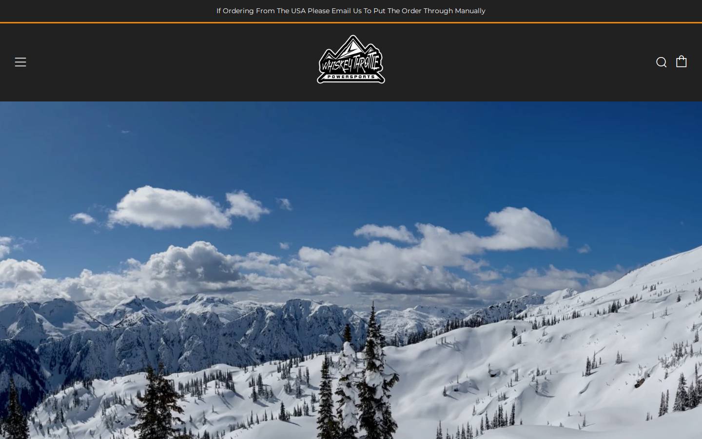 whiskeythrottlepowersports.ca homepage screenshot