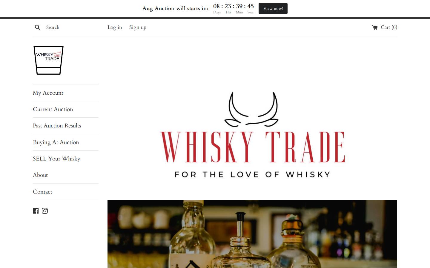 whiskytrade.com.au homepage screenshot