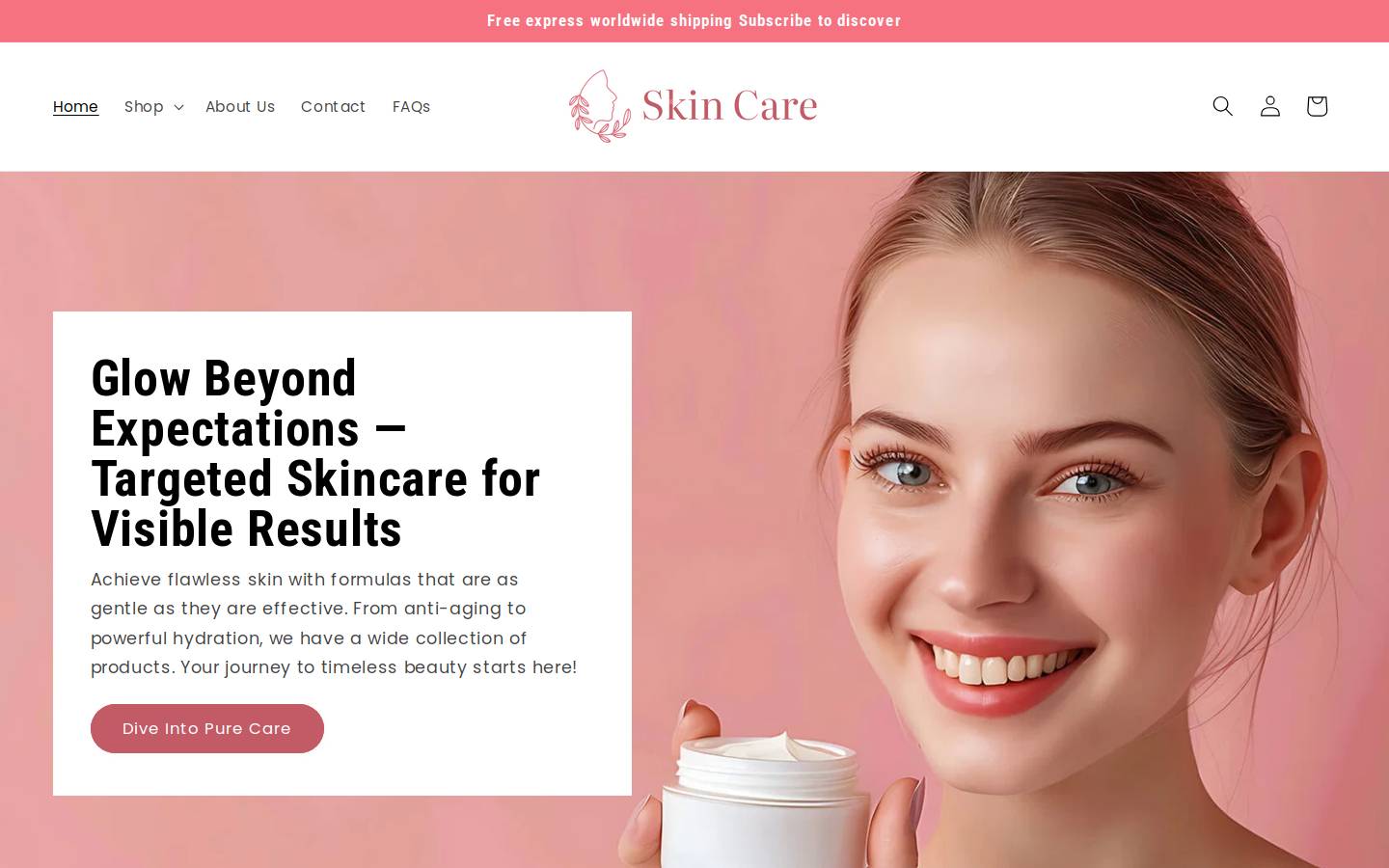 whisperelixirskincare.com homepage screenshot
