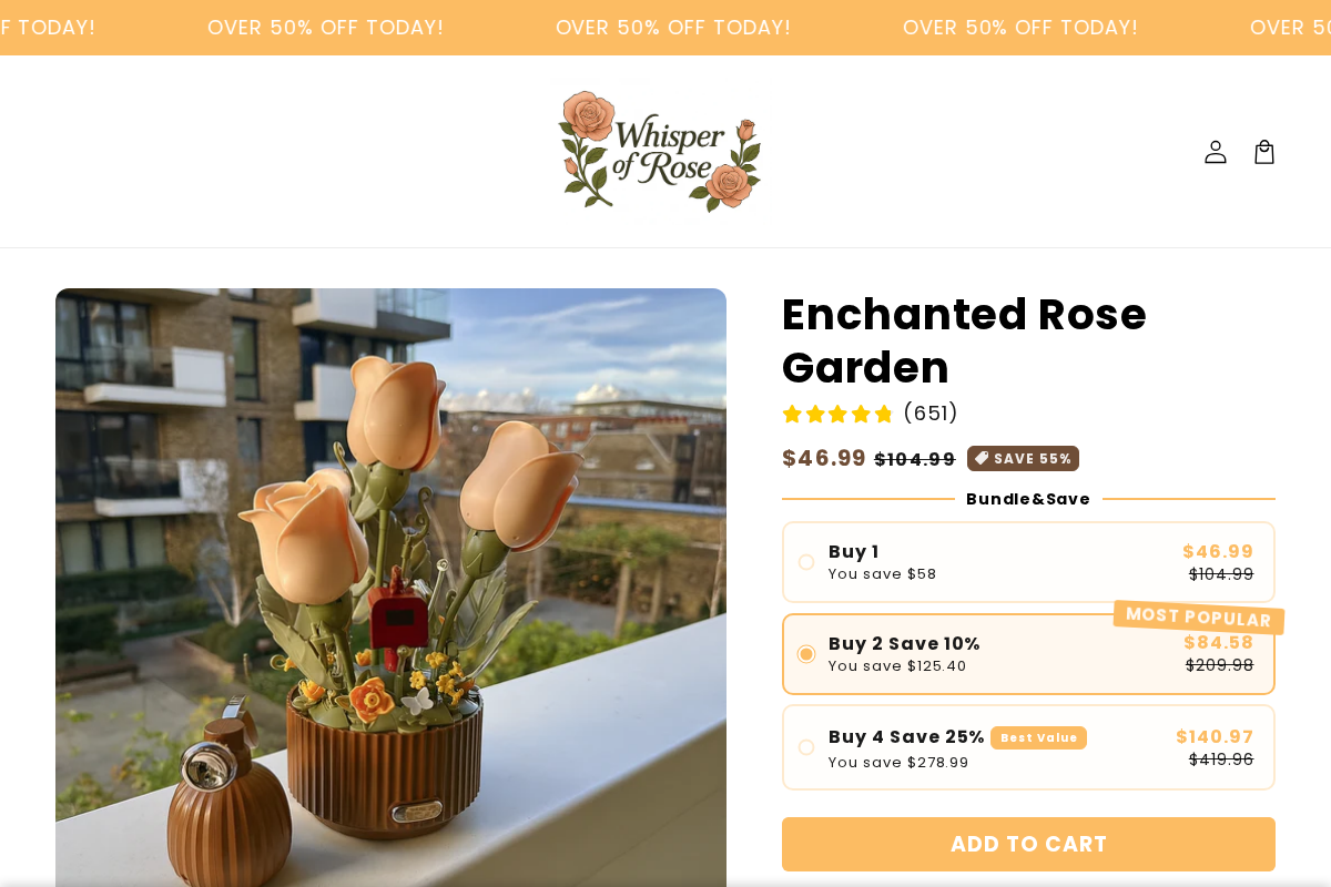 Whisper of Rose homepage screenshot