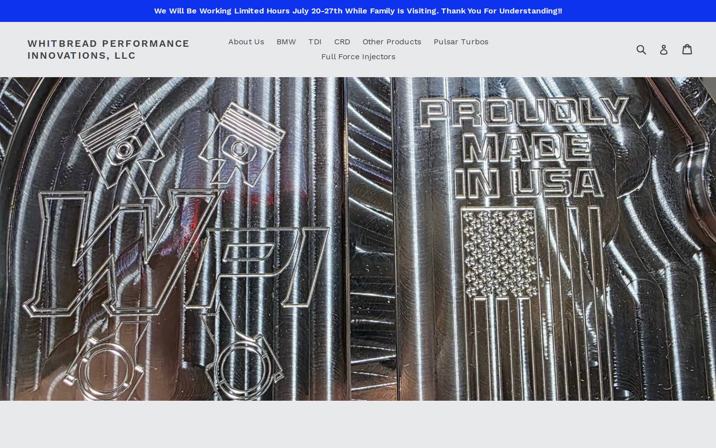whitbreadperformance.com homepage screenshot