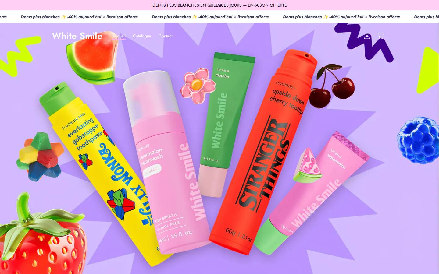 White Smiles homepage screenshot