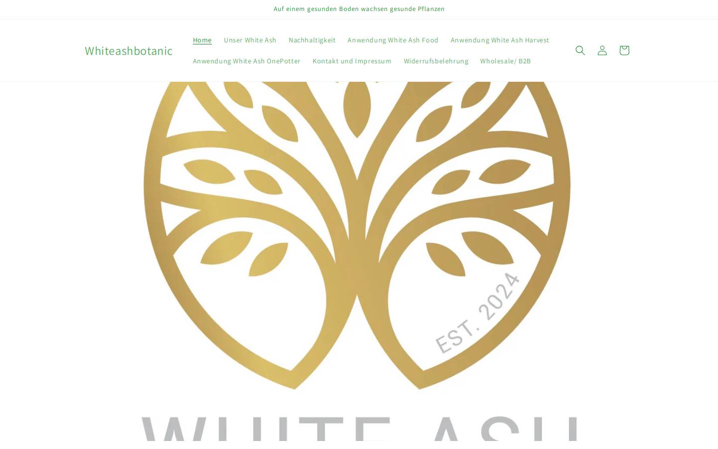 Whiteash420 homepage screenshot