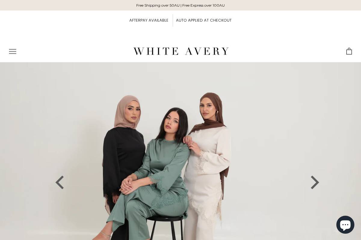 whiteavery.com homepage screenshot