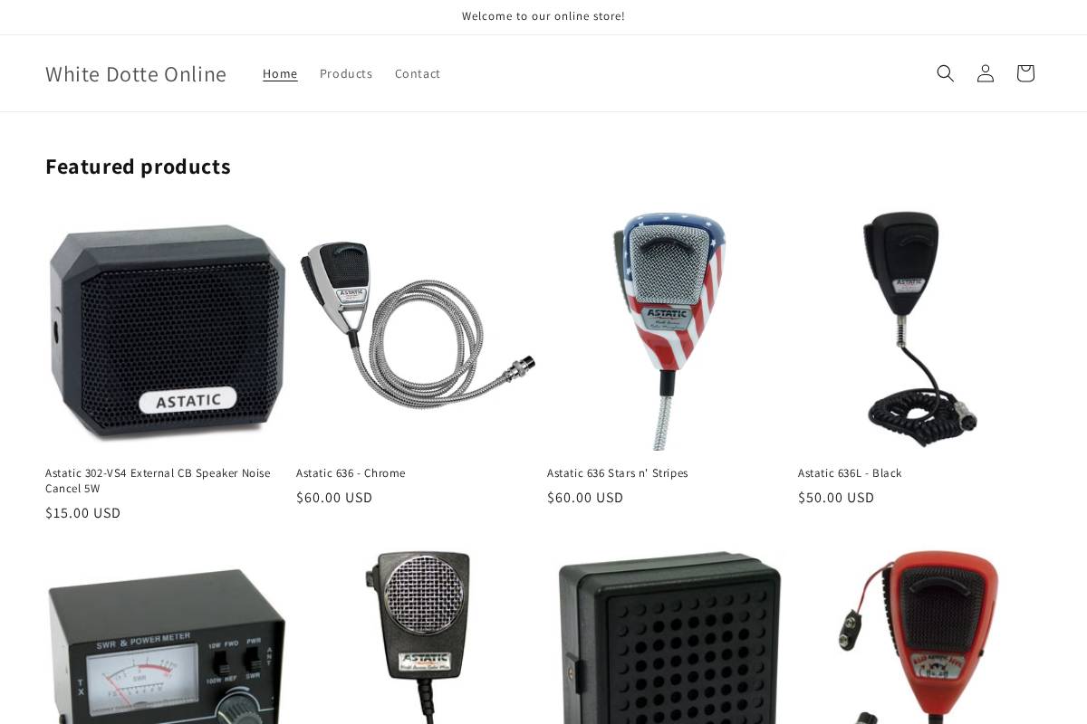 whitedotteonline.com homepage screenshot