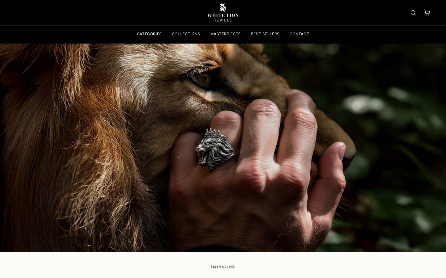 whitelionjewels.com homepage screenshot