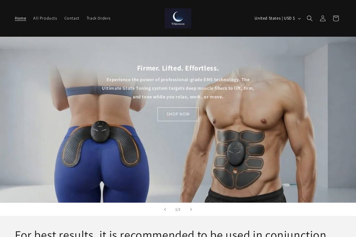 whitemoonget.com homepage screenshot