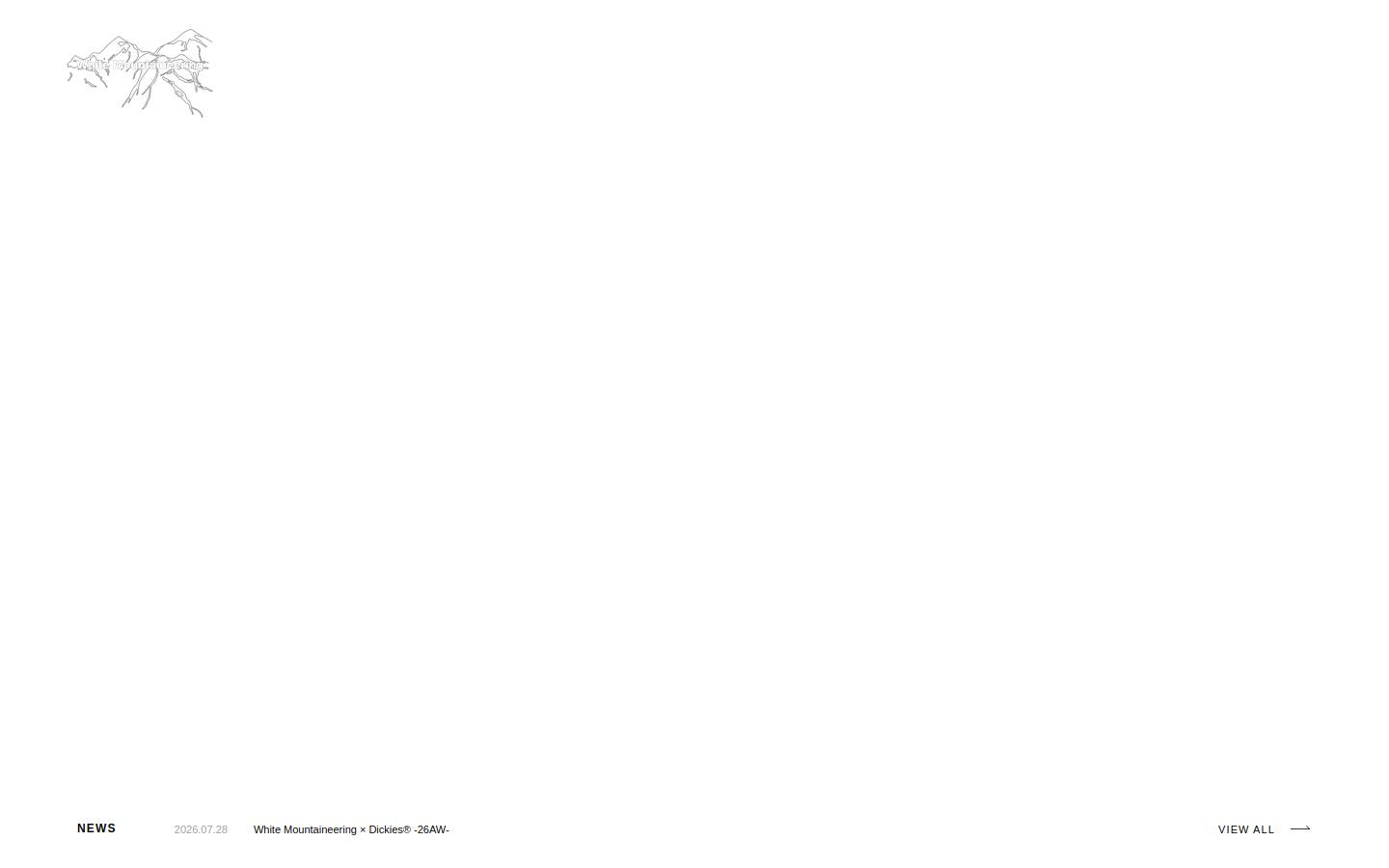 whitemountaineering.com homepage screenshot