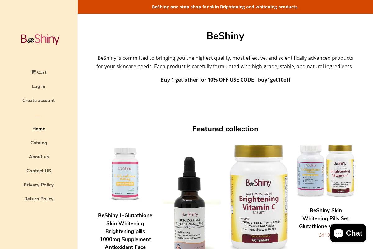 Whiteningskin4u homepage screenshot