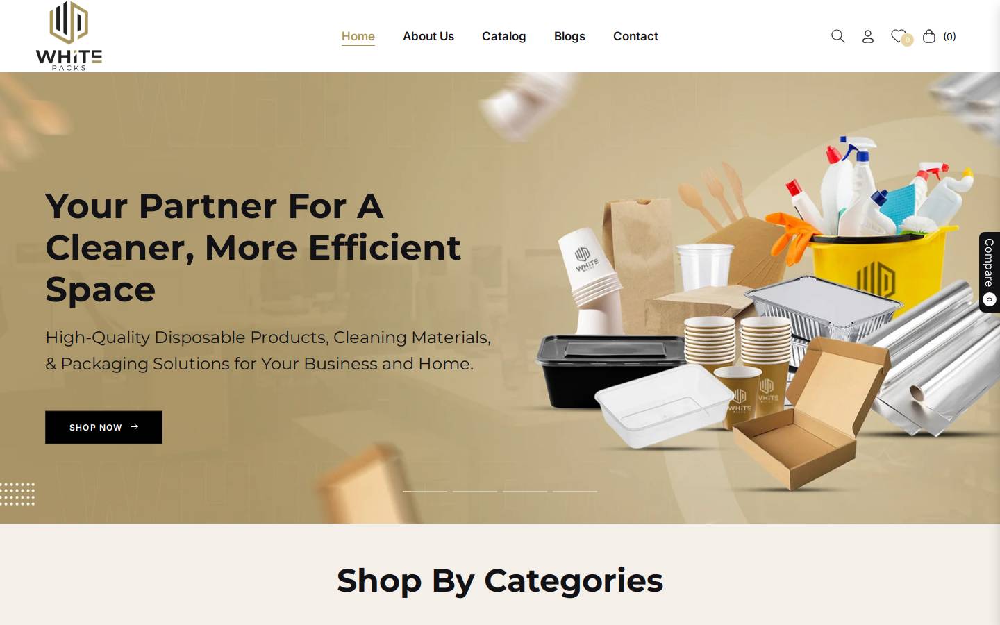 whitepacks.com homepage screenshot