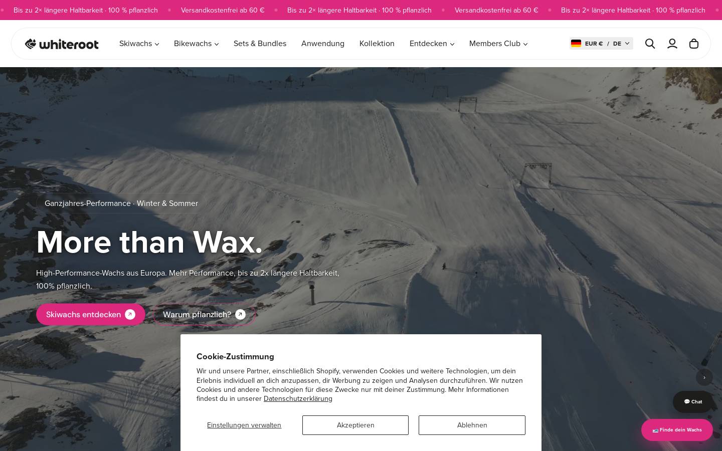 whiteroot.at homepage screenshot