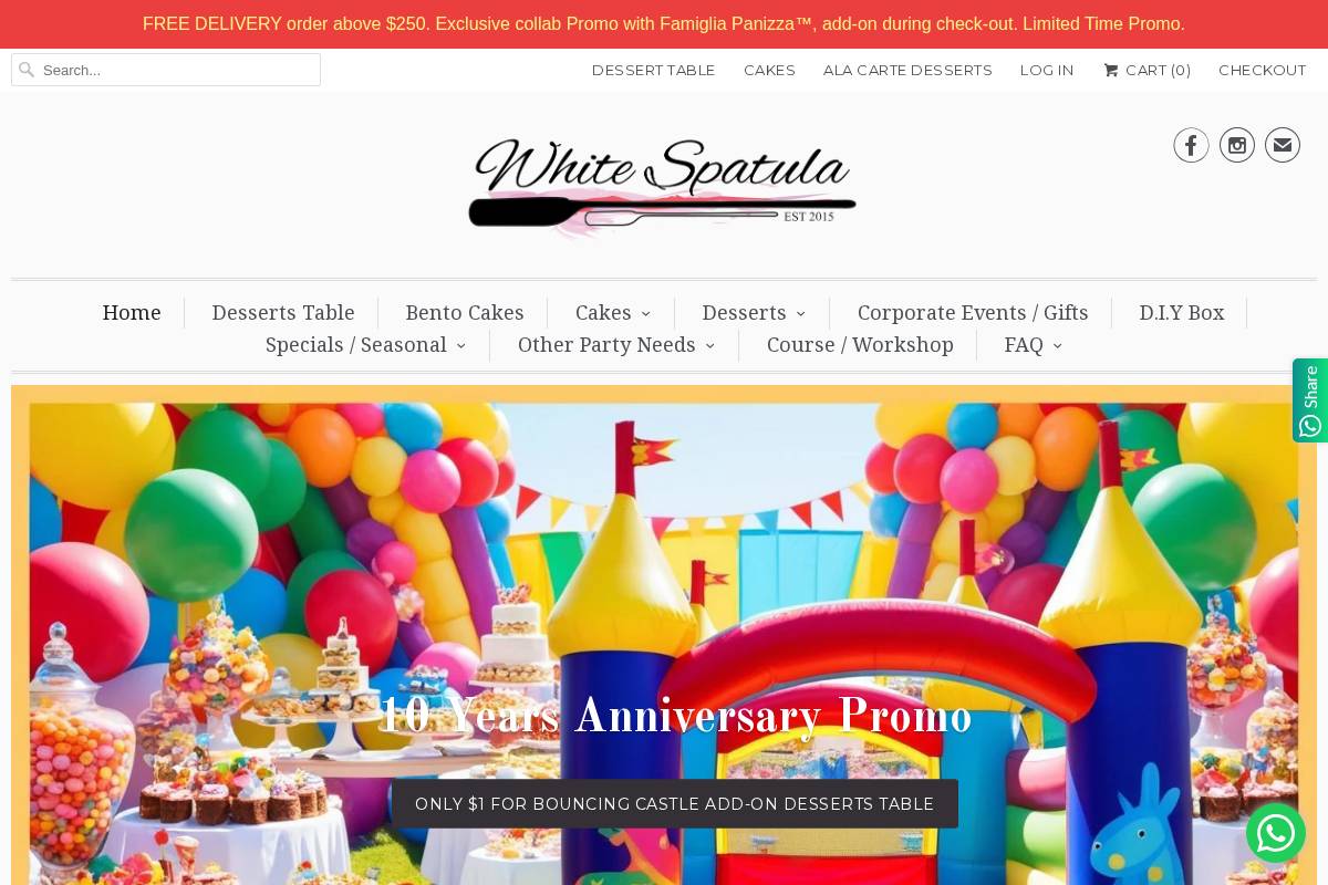 whitespatula.com homepage screenshot