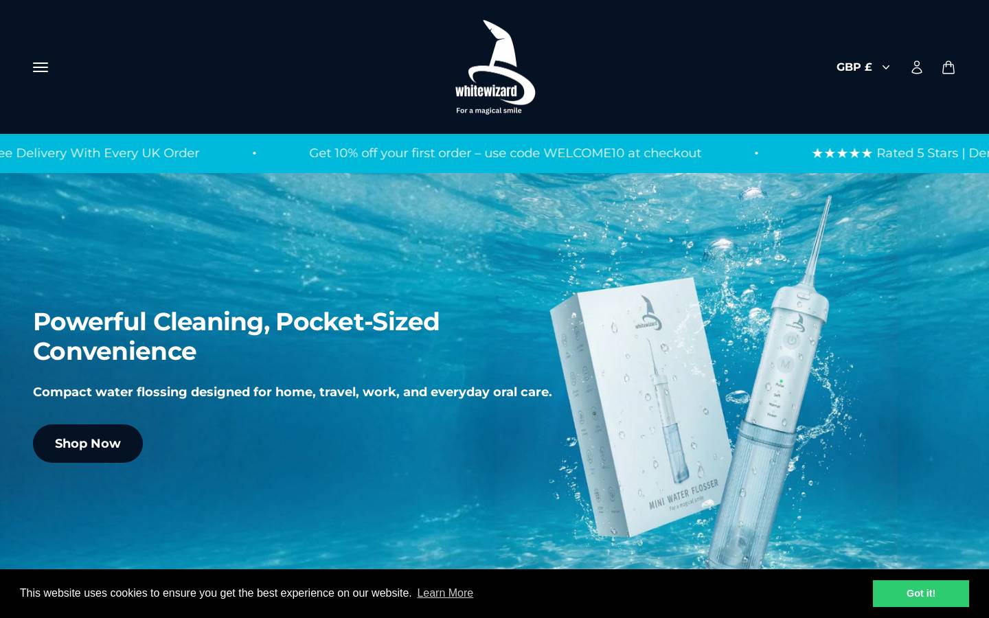 whitewizard.co.uk homepage screenshot