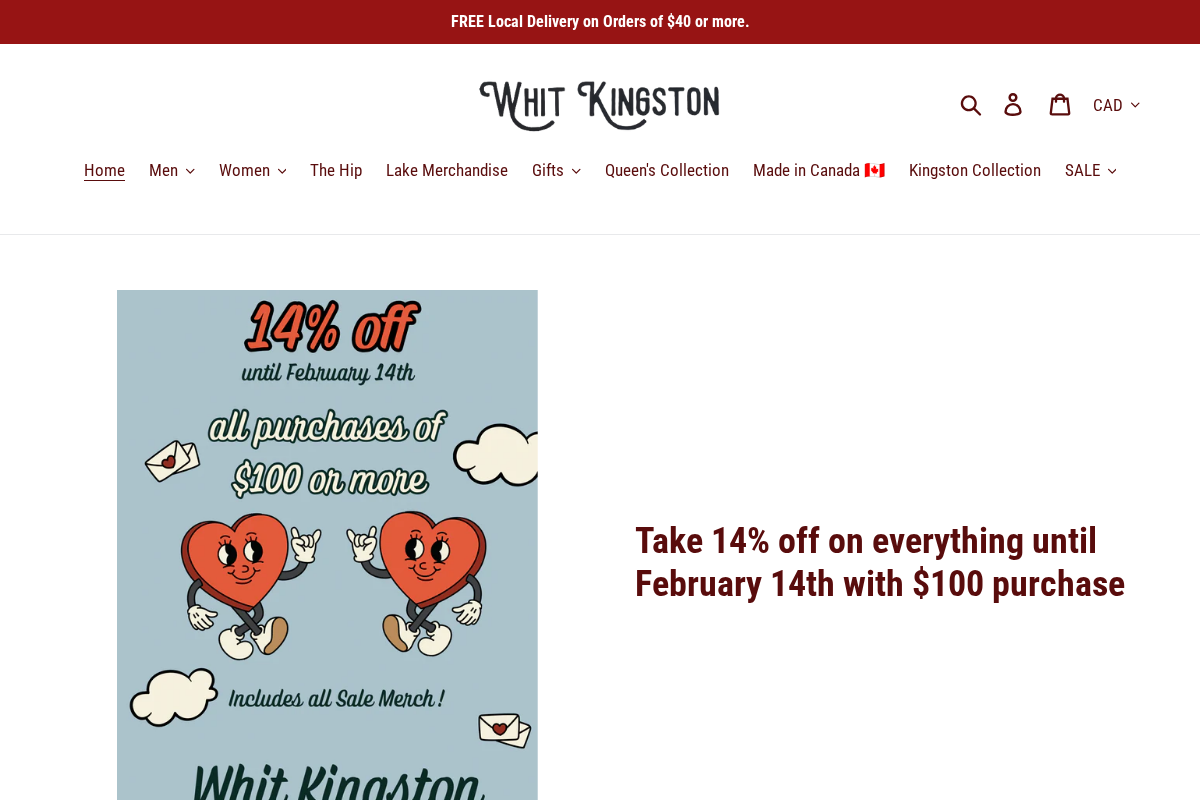 Whit Kingston homepage screenshot