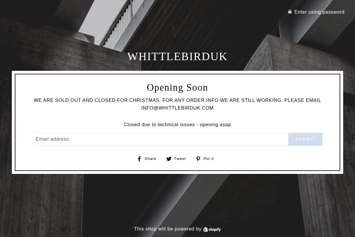 whittlebirduk.com homepage screenshot