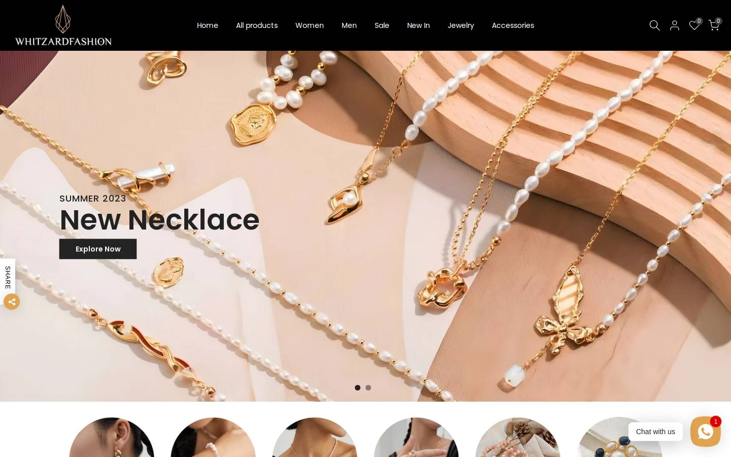 whitzardfashion.com homepage screenshot