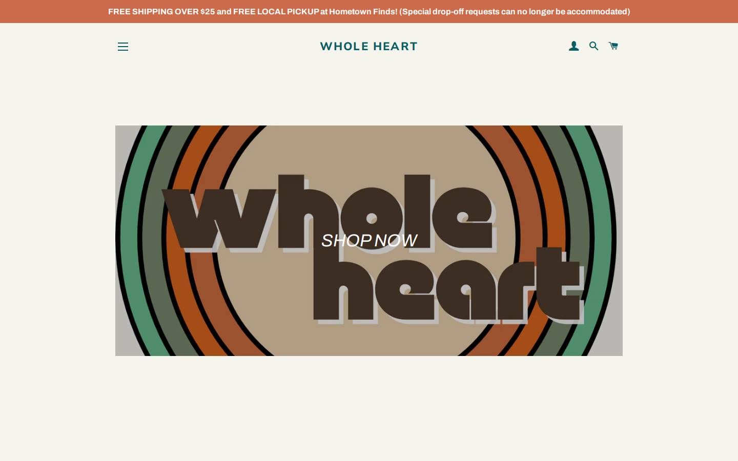 wholeheartcandleco.com homepage screenshot