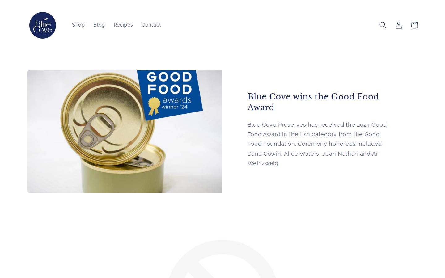wholesale-bluecovefish.com homepage screenshot