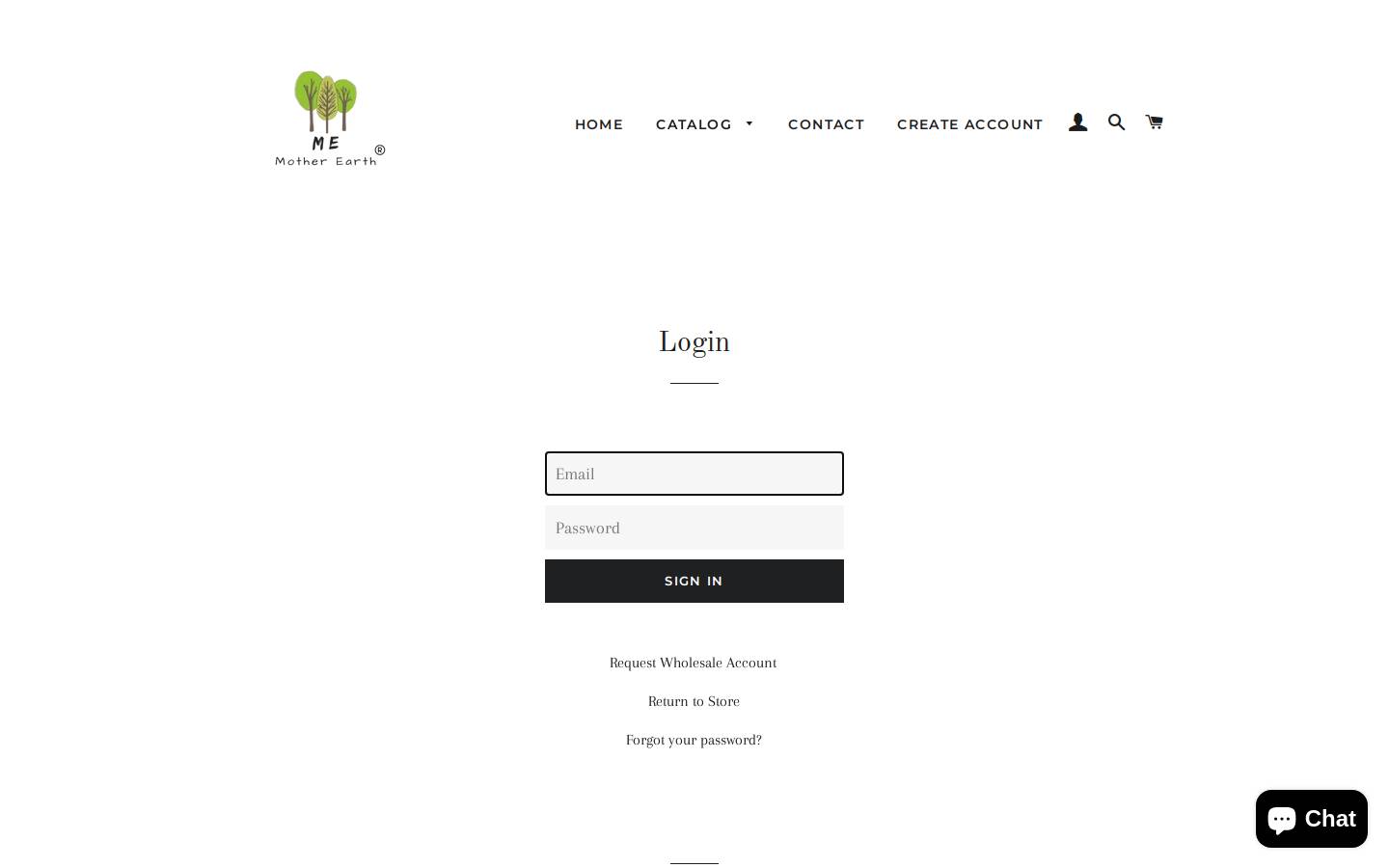 wholesalememotherearth.com homepage screenshot