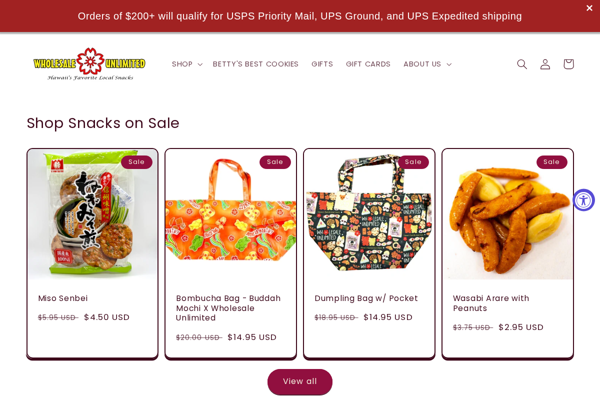Wholesale Unlimited Inc. homepage screenshot