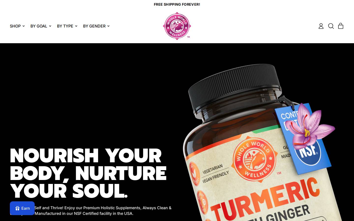 wholeworldwellness.net homepage screenshot