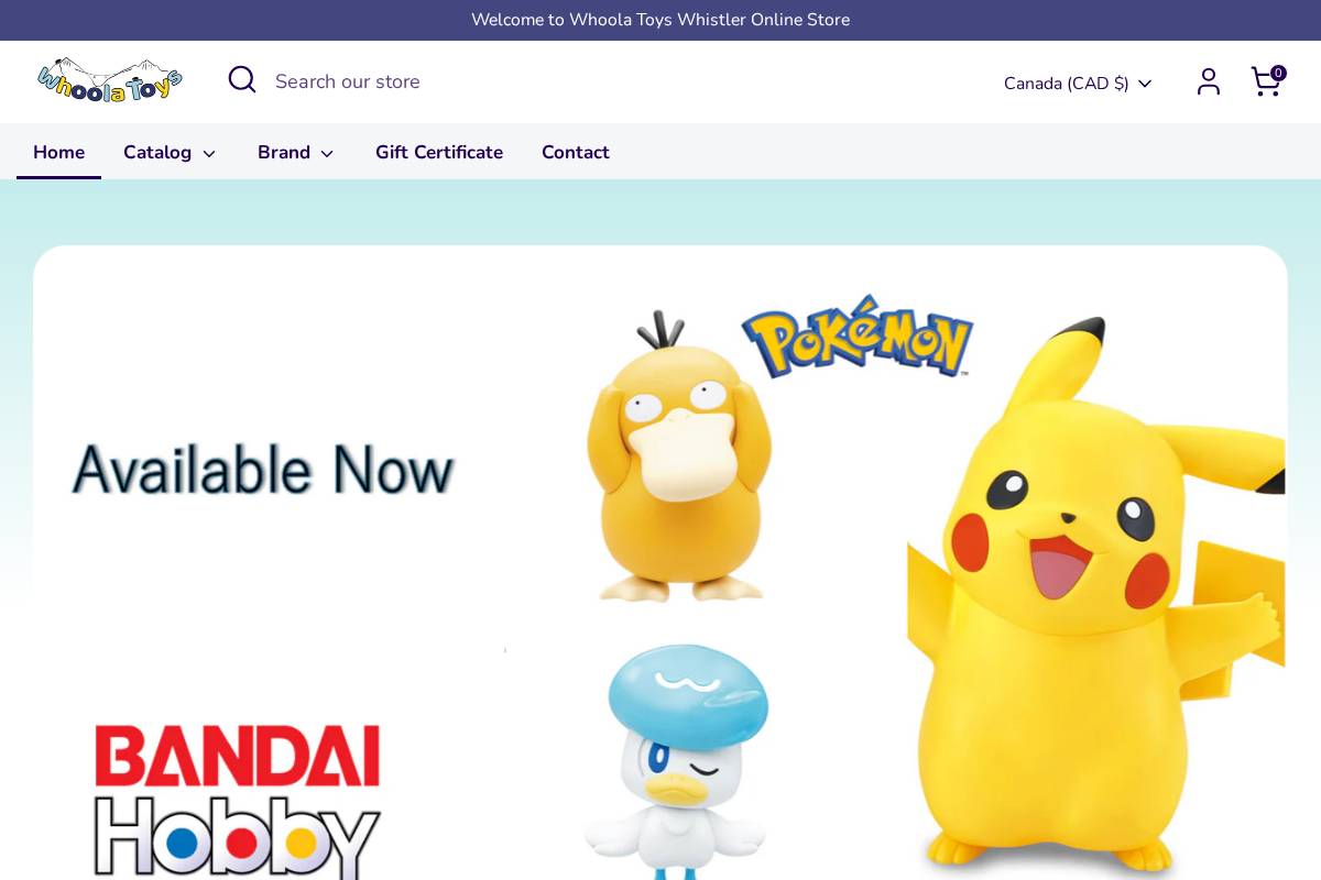 whoolatoys.com homepage screenshot